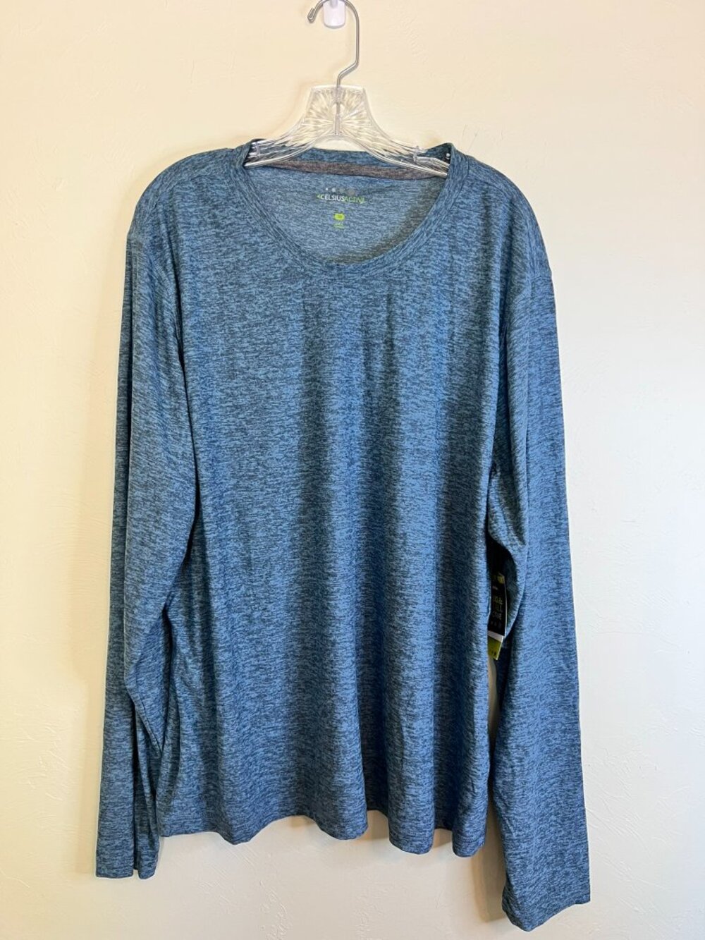 Men’s Long Sleeve Performance Tee — Dark Copen